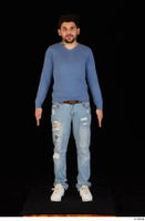  Hamza blue jeans blue sweatshirt dressed standing white sneakers whole body 0001.jpg